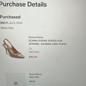 Donna Karan Gold High Heel Shoes
